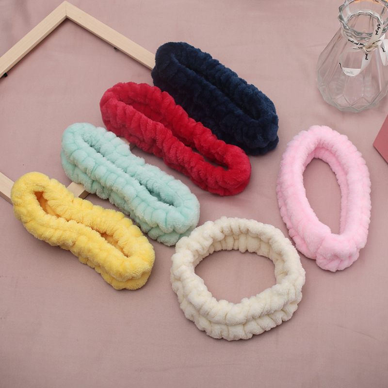 Shiyuan hecho a mano DIY cara lavado banda de pelo Internet celebridad diadema casera simple máscara antideslizante pelo vinculante banda de pelo al por mayor