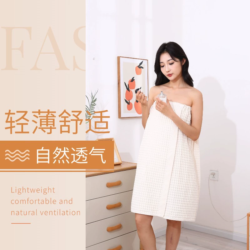 Новая ленивая юбка из натуральной хлопчатобумажной марли банных халатов