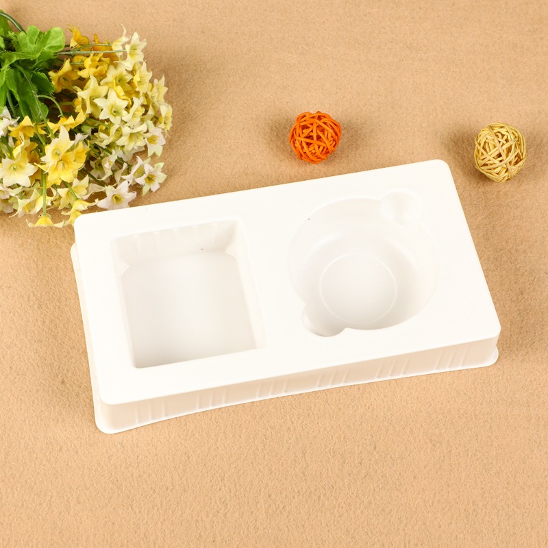 PP创意吸塑包装吸塑内托化妆品包装吸塑托盘白色塑料包装