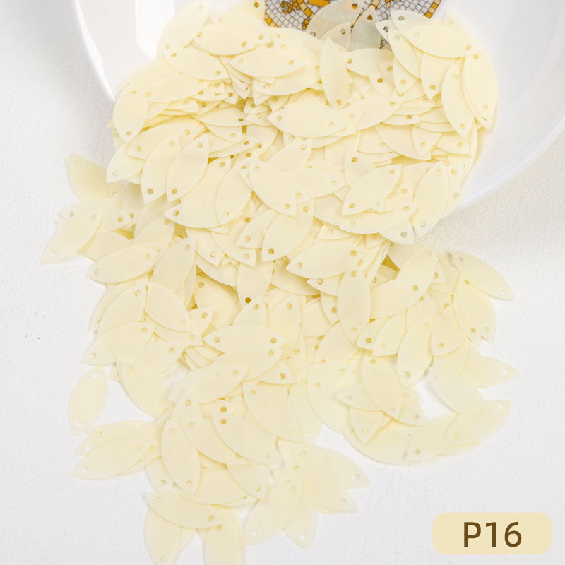 马眼亮片法式刺绣diy材料创意手缝珠片双孔服装配件耐高温片饰品|undefined