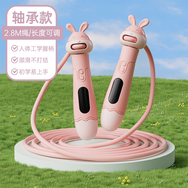 儿童跳绳幼儿园花样pvc初学者跳绳卡通可调节小学生计数跳绳批发|undefined