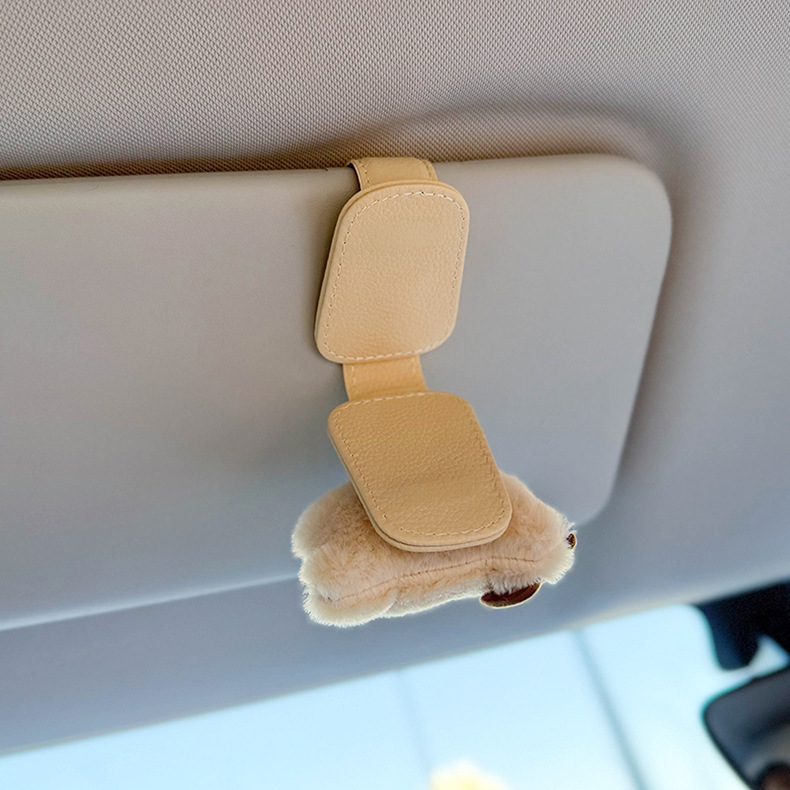 車用メガネクリップ、車用サングラスクリップ、サングラス収納サンバイザー、磁気吸引、かわいい、ハイエンド女性|undefined