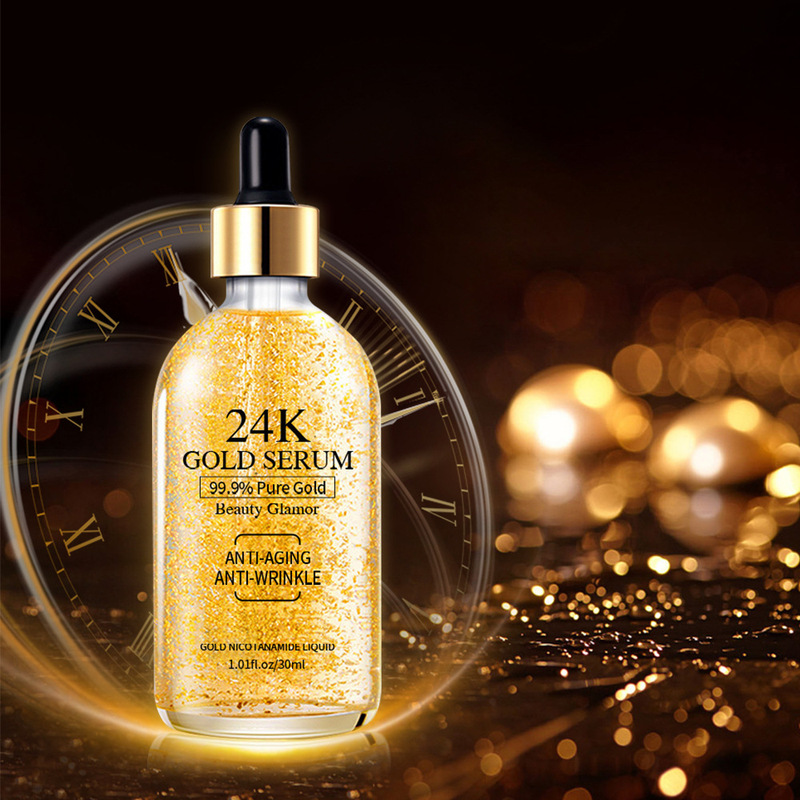クロスボーダー完全英語 24K ゴールド ナイアシンアミド エッセンス 24K ゴールド エッセンス 保湿保湿エッセンス|undefined