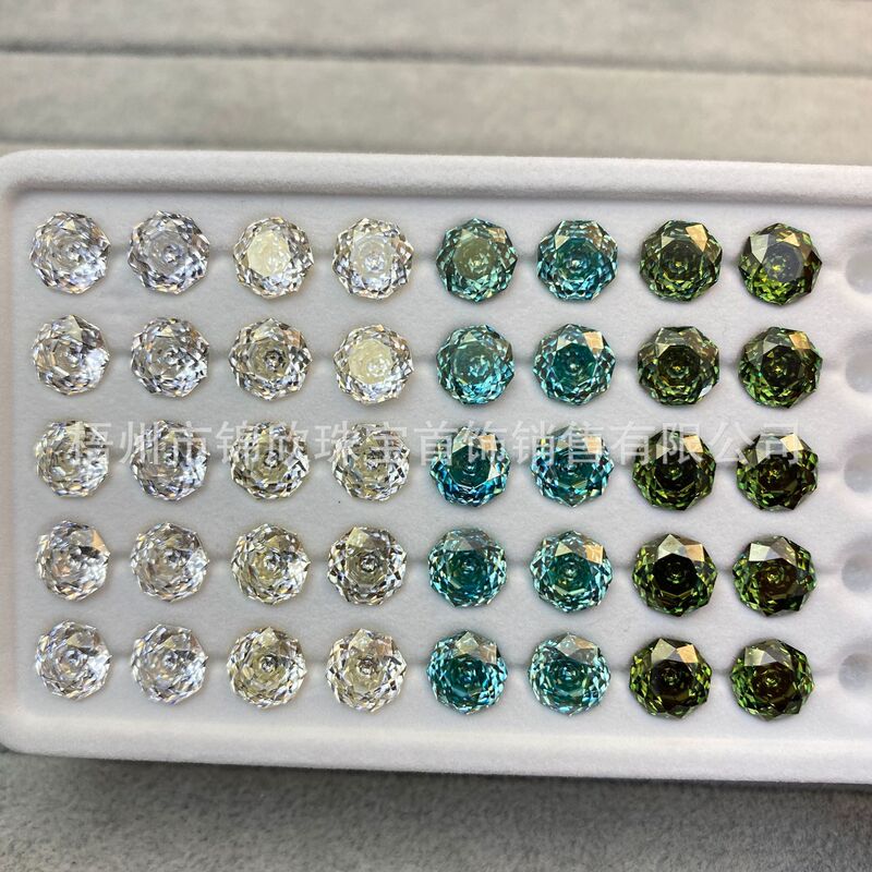 Colorful Moissanite 8mm Octagon Millennium Rose Cut Moissanite Loose Stone Accessories Jewelry Accessories Stone Colorful Moissanite 8mm Octagon Millennium Rose Cut Moissanite Loose Stone Accessories Jewelry Accessories Stone
