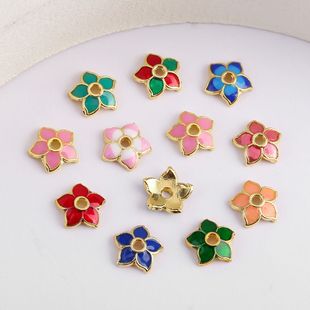 18k��ɫ��ɫ���ͻ���8mm���~��ñ��Ƭ�ֹ�diy����朴������Ʒ
