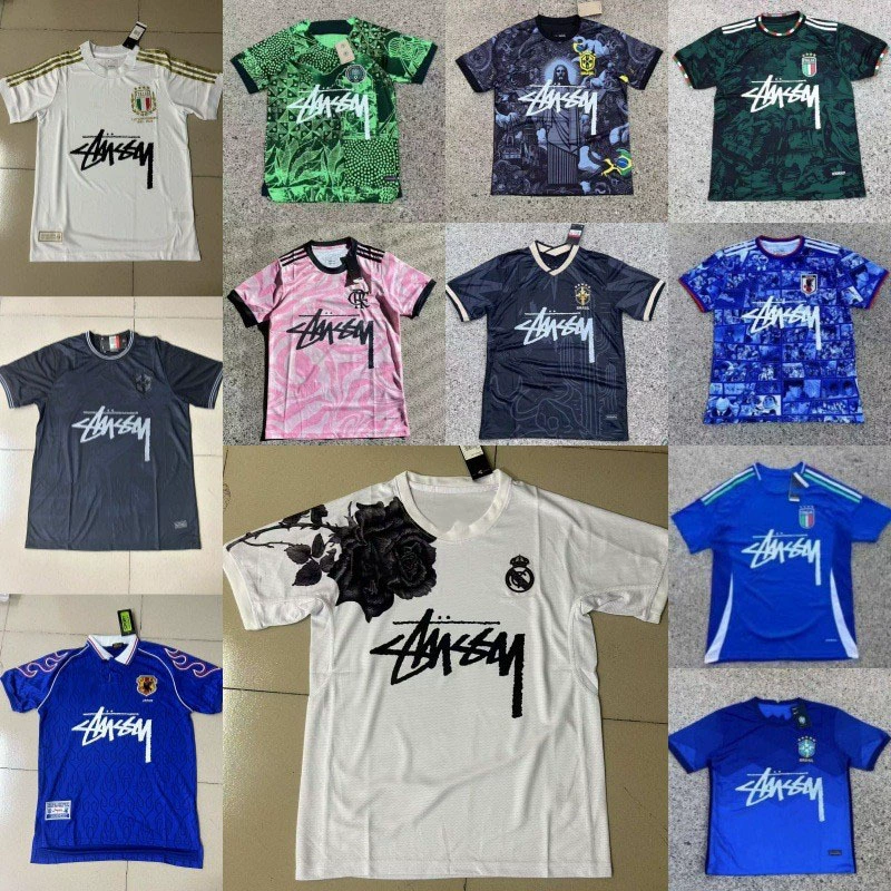 Stussy Stussy футболка Бразилия Фламенго Англия Германия Нигерия Португалия
