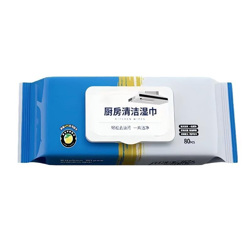 Processing and Customizing Kitchen Cleaning Wipes Large Packaging Powerful Degreasing Wet Wipes Enlarged and Thickeneded Disposable Cleaning