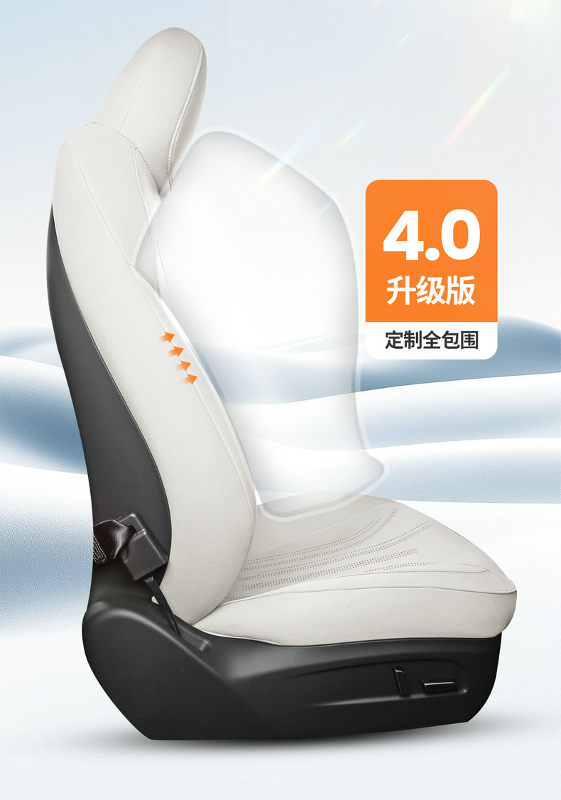 26 New Tesla Model Y Saddle Cushion Full-Cover Breathable Car Seat Cushion Special Seat Cover for Specific Vehicles