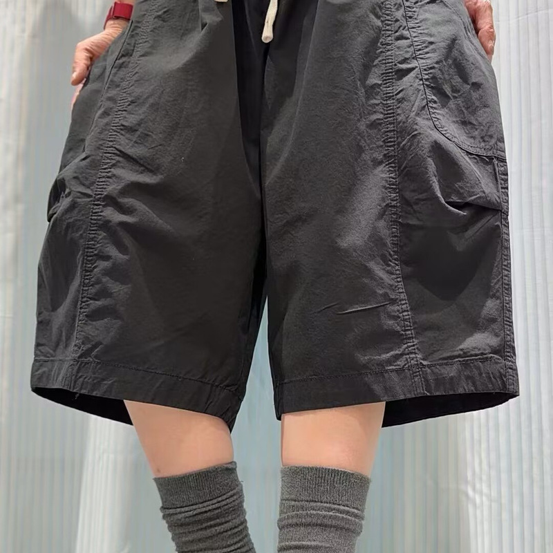 Casual versatile solid color elastic waist drawstring harem pants for women, 2026 summer new style loose slimming cropped pants Casual versatile solid color elastic waist drawstring harem pants for women, 2026 summer new style loose slimming cropped pants