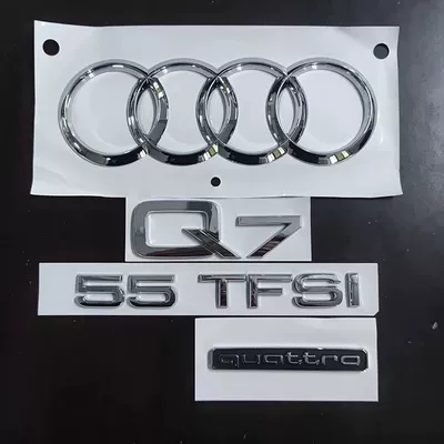 Car logo | four-wheel drive, engine displacement, rear - standard-new-q755tfsi-full-set-of-rear-end