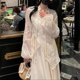[24Q031] Liixu春夏新中式复古刺绣国风小个子仙气上衣半身裙套装