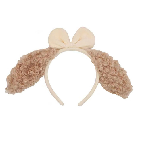 Cute Summer Plush Rabbit-Ear Headband, Sweet Pink Bow Hair Accessories for Washing Face—Wholesale for Women
