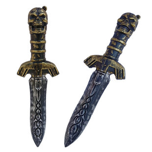 Halloween Party Simulation Plastic Skull Bone Dagger Pirates of the Caribbean Weapon Props Dress Up Antique Weapon