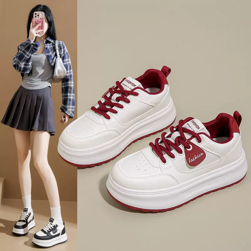 2025小白鞋子女秋季新款韩版ins女学生休闲潮流百搭女鞋街拍K585