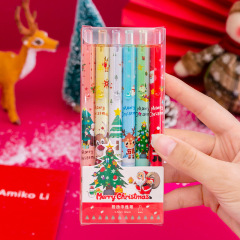 クリスマスギフトペン児童プレゼント6本入押しペンクラス全員がポイントを共有して学生の期末賞品を交換する