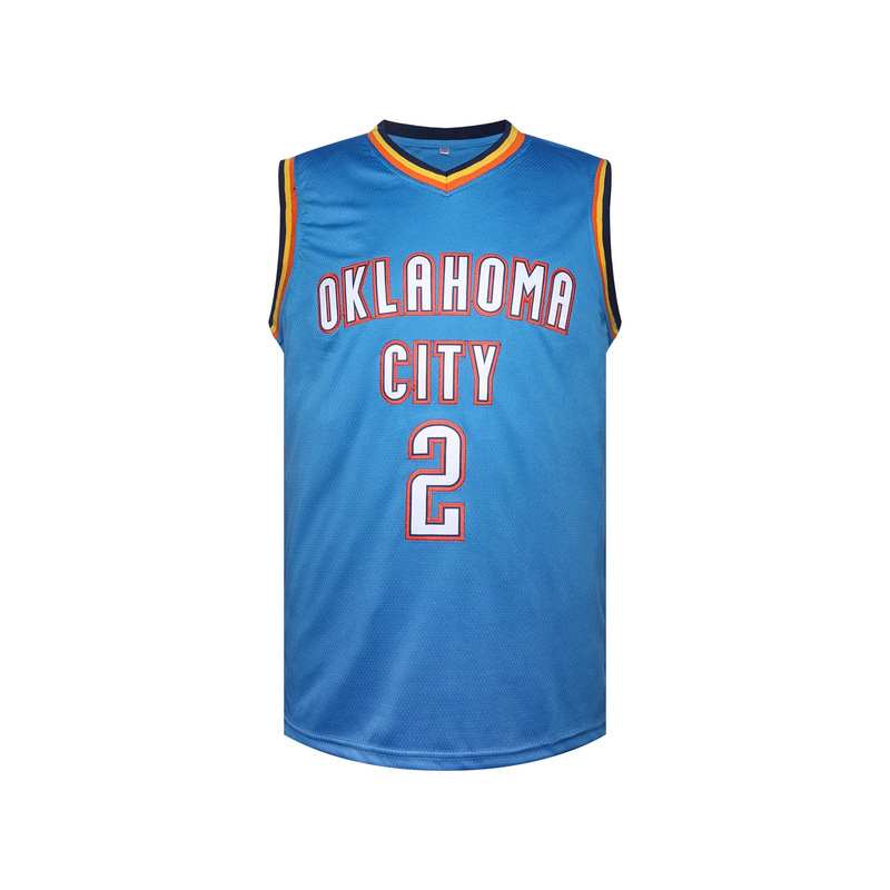 Wholesale Thunder Team Jerseys # 7 # 0 # 8 Retro Embroidered Oklahoma State Vest Basketball Jerseys