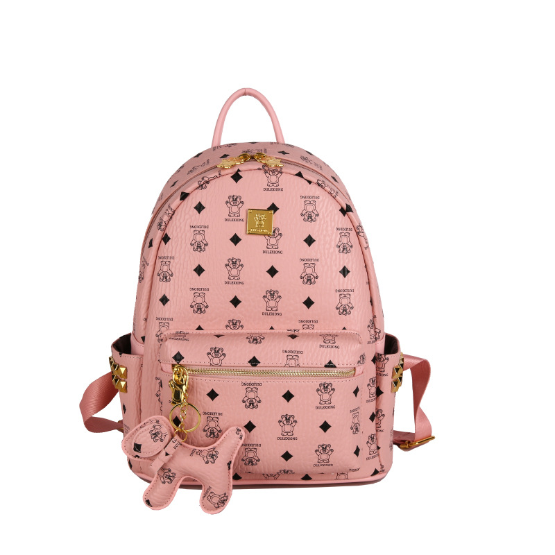 Bolso desnudo grande de color rosa oscuro