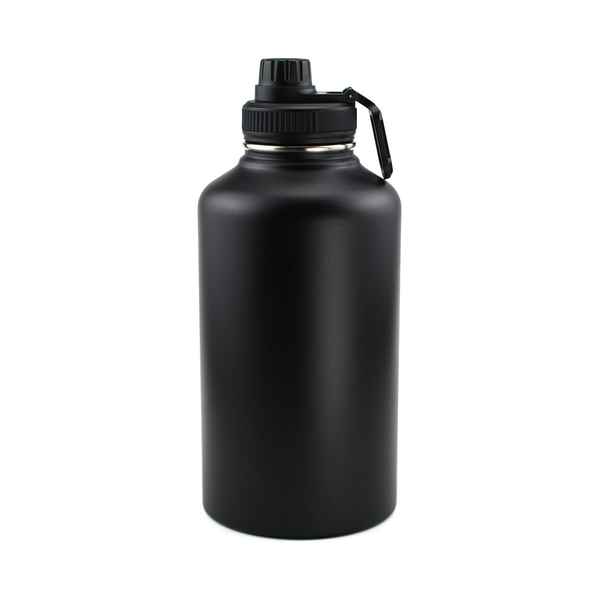 Botella de agua deportiva de gran capacidad para exteriores, estilo americano, 64 oz, doble capa, aislada, de acero inoxidable 304.