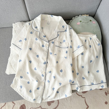 批发工厂夏季短袖云朵棉睡衣女舒适网红爆款短裤可外穿家居服套装