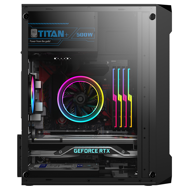 Мини-материнская плата mini-ITX/mini-mATX в сборе, корпус компактный ATX с прозрачной боковой панелью, маленький системный блок DIY, поддержка ITX 3.0