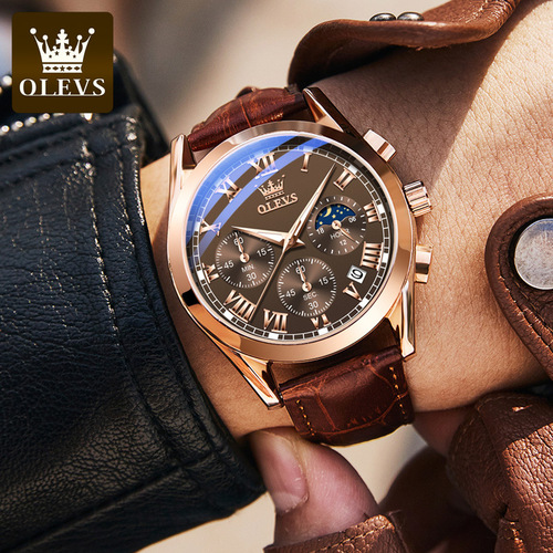 Celebrity endorsement Oris brand watch multi-functional sports chronograph watch waterproof luminous men's watch men's watch