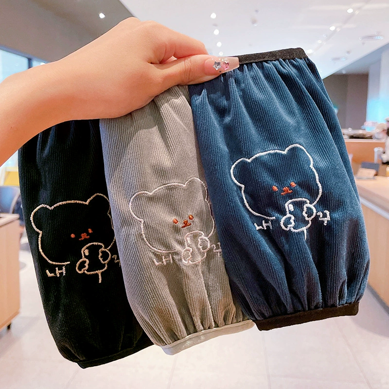 Детские противообрастающих и грязных рукава осенние и зимние мальчики девочки манжеты милые детские мультяшные рукава