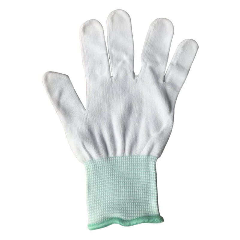 30-летняя фабрика на месте работы по страхованию труда Перчатки 13-контактные беспыльные мастерские завод электроники износостойкие белые перчатки