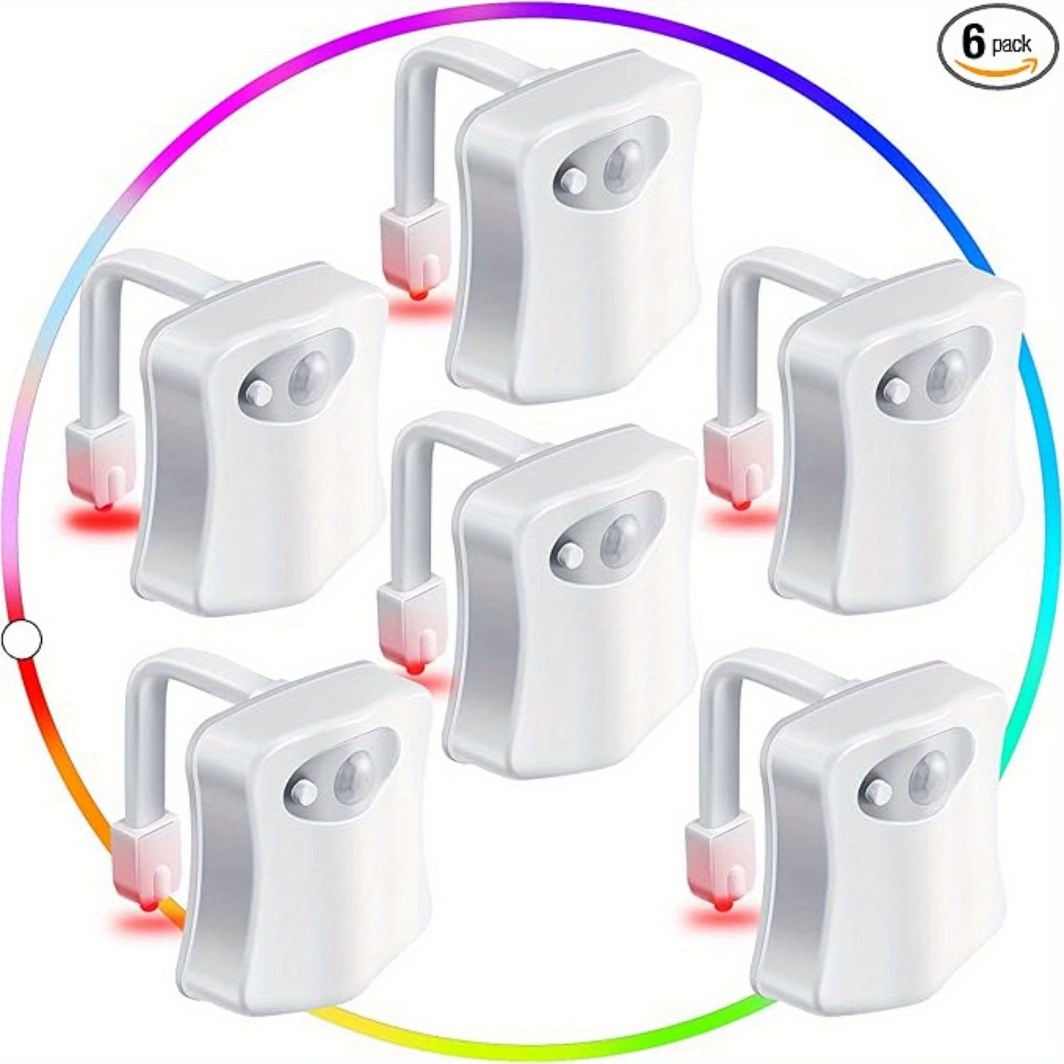 2025 новых кросс-бордерных дропшиппингов 2/4 упаковки ночника для унитаза с датчиком движения LED кросс-бордер