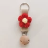 Flower-shaped, apricot, wooden, red, flowered