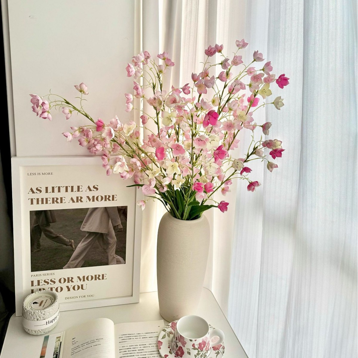Flores de alta calidad, flores falsas, decoración de sala de estar, mesa de comedor, sala de siembra, decoración floral.