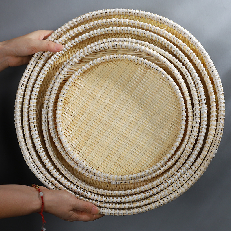 Fábrica directa de bambú tejido de caña artesanía vietnamita pura mano de bambú Fan caligrafía