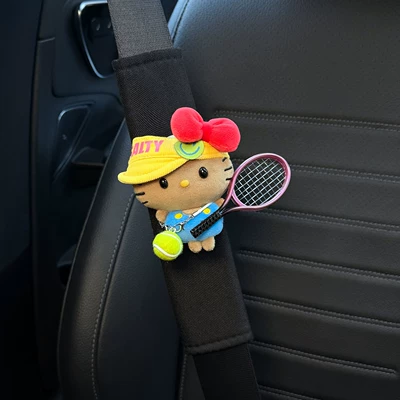 pair for women, Seat belt shoulder pad - tennis-dot-eye-kt