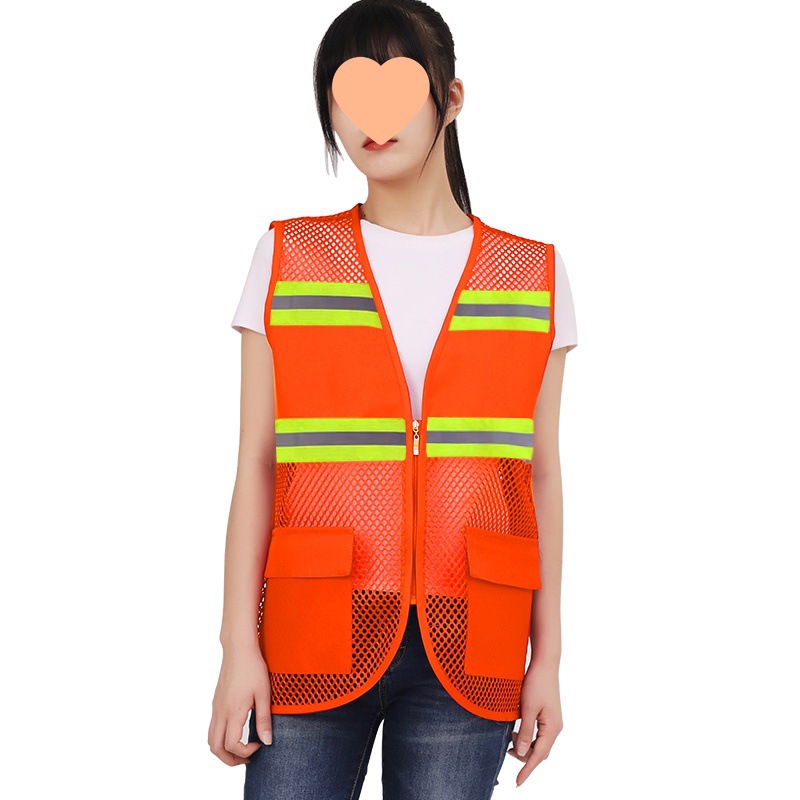 Cazura reflector chaleco jardín limpio construcción ferroviaria sanitario ropa de trabajo impresión personalizada gratuita