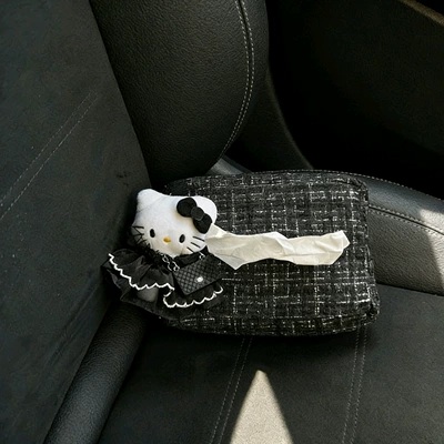 High-End Gift Dress Kt Cat: Car tissue box/set