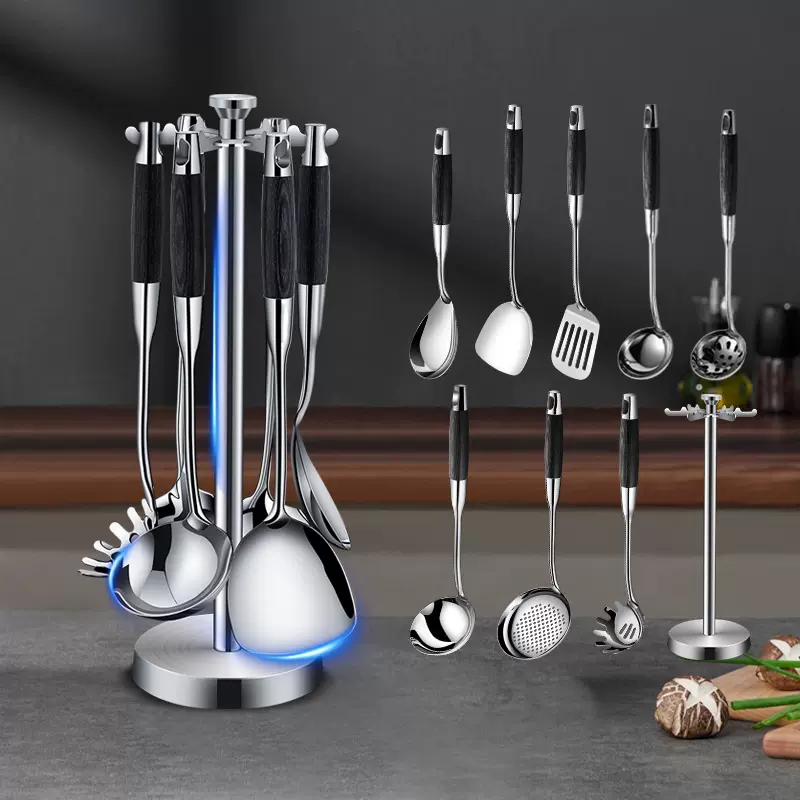 鸿俊达316不锈钢厨具套装厨房用品家用锅铲汤勺酒店牛排煎铲饭勺