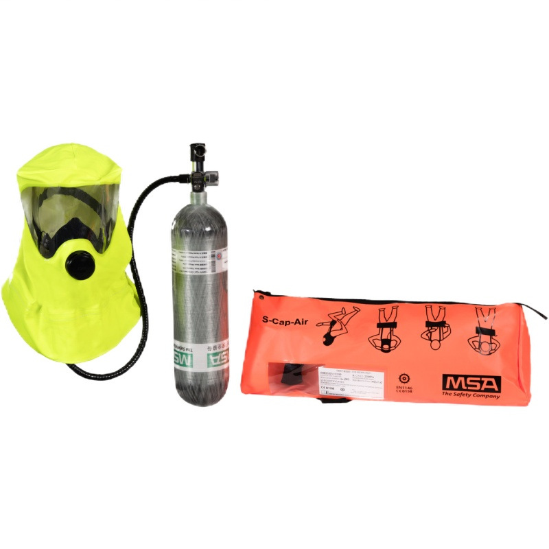 梅思安10192758逃生呼吸器S-Cap-Air2L气瓶气瓶压力20MPa10分逃生
