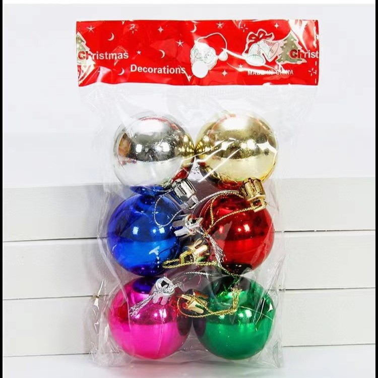 Bolas de decoración navideña Bolas populares para decoración de ventanas navideñas Colgantes de decoración para árboles de Navidad Bolas colgantes de decoración navideña