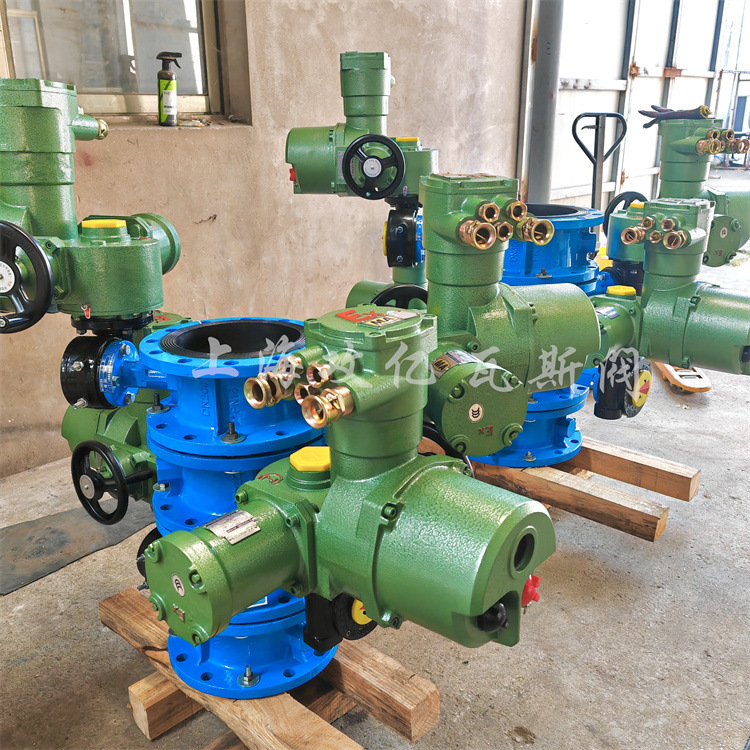 DN800矿用隔爆型电动蝶阀WSD943F-10-DN600煤安防爆调节阀