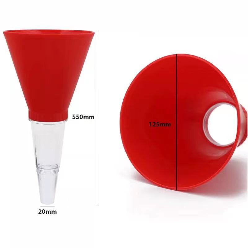 Embudo de aceite del coche herramienta de llenado de aceite interfaz ajustable Dispositivo de llenado de aceite