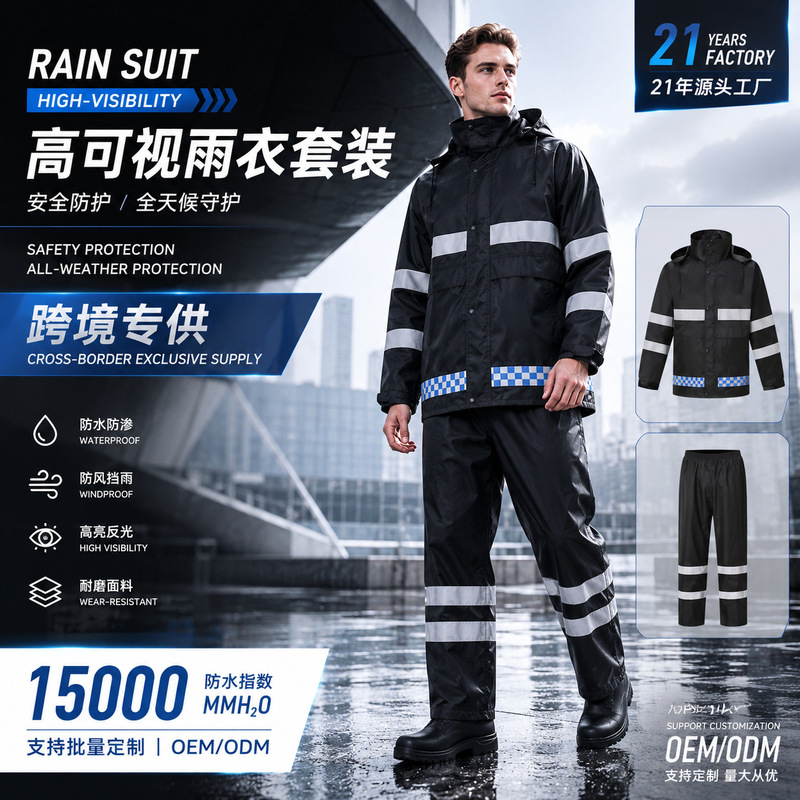 Long raincoat for adults, outdoor full-body raincoat for heavy rain, duty use, sanitation, integrated emergency flood prevention one-piece raincoat, wholesale and delivery Long raincoat for adults, outdoor full-body raincoat for heavy rain, duty use, sanitation, integrated emergency flood prevention one-piece raincoat, wholesale and delivery