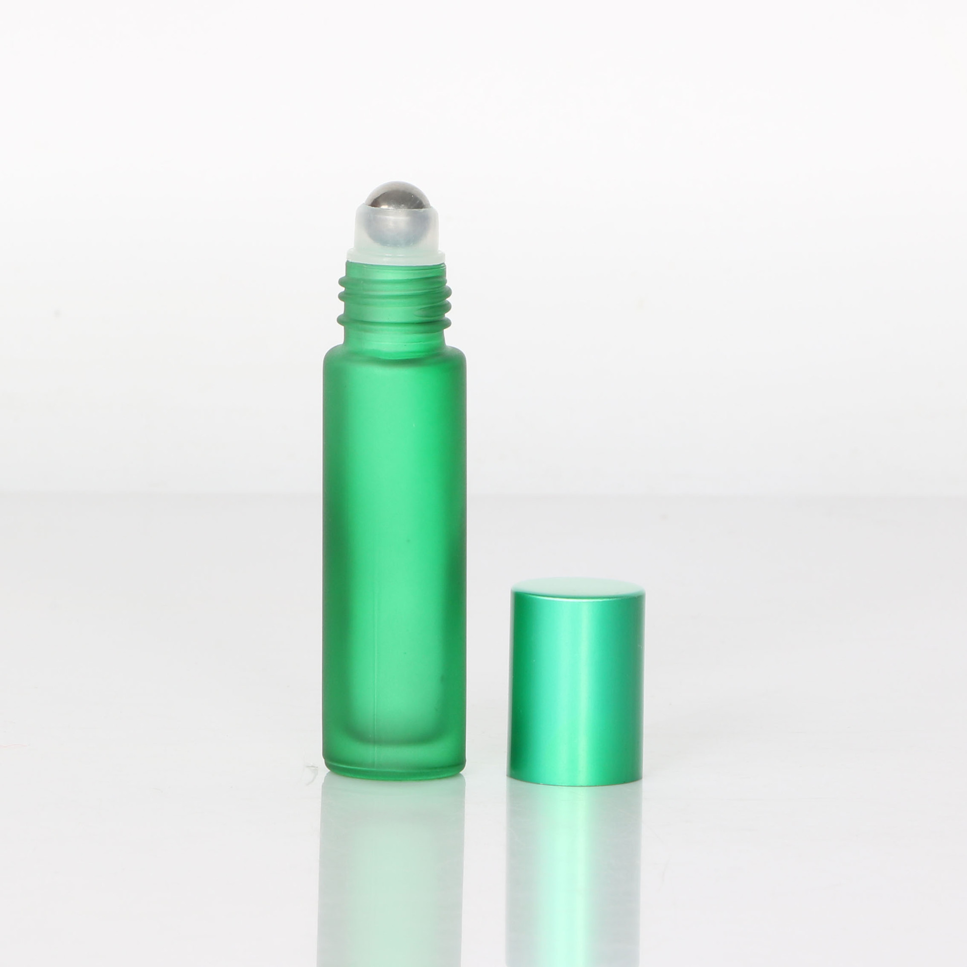 10ml botella de vidrio bola de color botella de cuentas de masaje de ojos perfume portátil aceite esencial cosmético sub-botella vacía