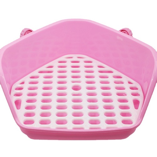 Manufacturer wholesale pet supplies rabbit toilet easy to clean pet toilet with bottom net