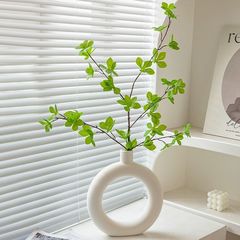 擬似緑植馬酔木吊鐘偽植物客間生け花食卓装飾品擬似花陶磁器花瓶置物