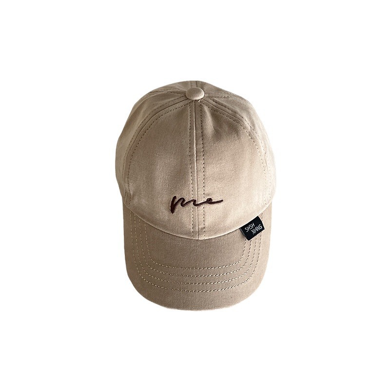 Sombrero para bebés primavera y otoño sombrero de sombra de pato estilo coreano bordado simple onda personalidad infantil vestido casual sombrero de béisbol