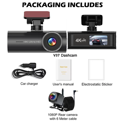 Driving recorder and Rear Dual Camera Wifi - front-rear-of-car-wifi