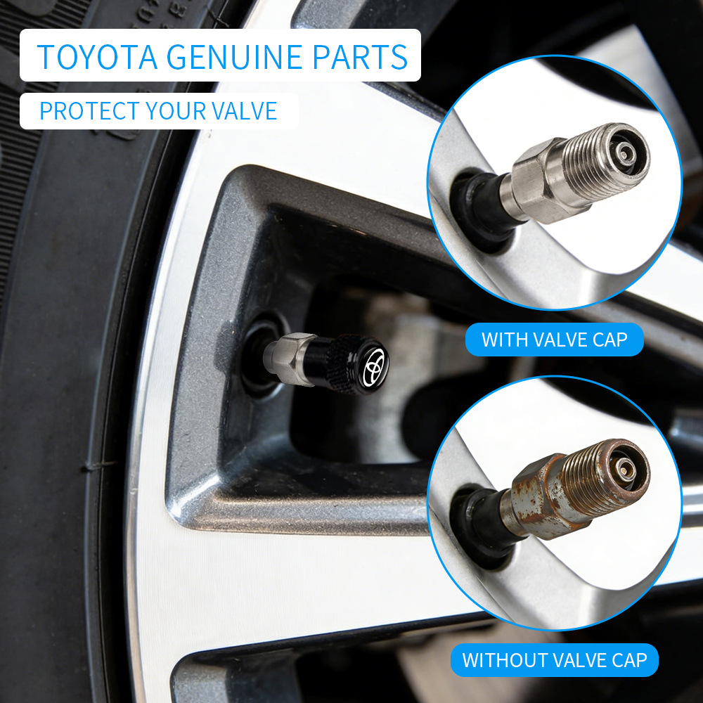 Yeni Model Evrensel Otomobil Lastik Şapkası Küçük İnce Bel Hava Vanası Toz Kapağı Toyota Çeşitli Araba Markaları İçin Toptan