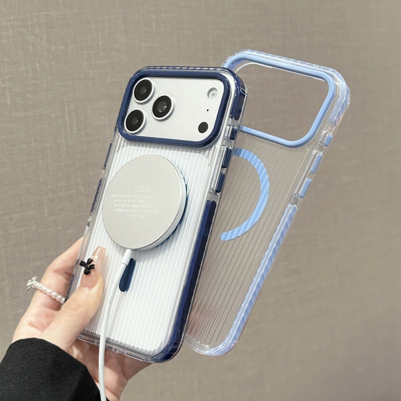 Funda Magnética para iPhone 15/16/17/18 Pro de Acrílico con Protección Anti-caídas image 3