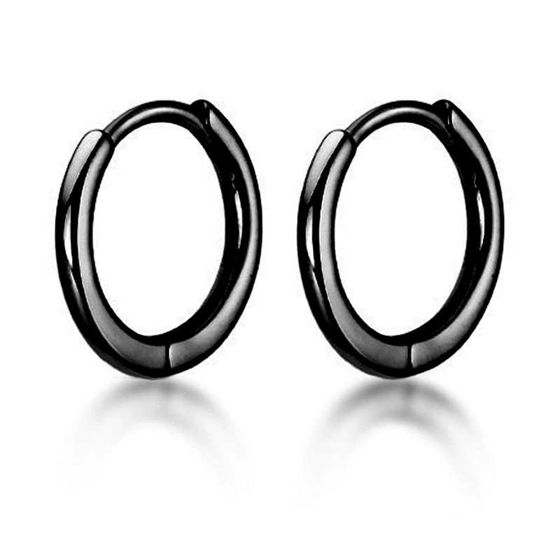 Чёрные серёжки из нержавеющей стали, цепь, подвеска, Aliexpress