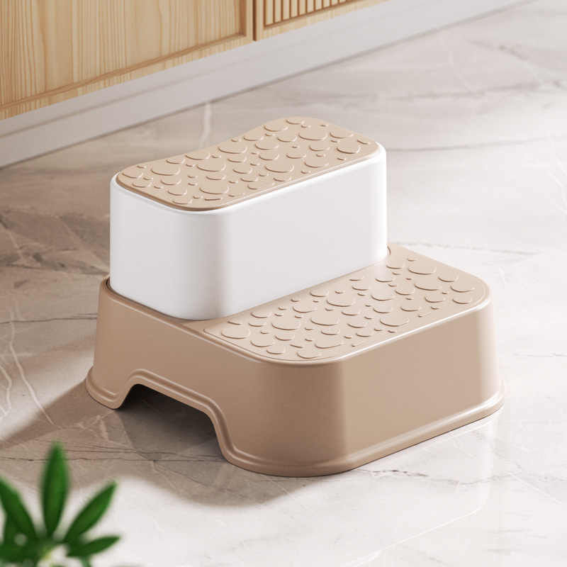 Nuevo taburete de doble capa separado para bebés lavando las manos escalones taburete inodoro taburete anti-deslizante taburete