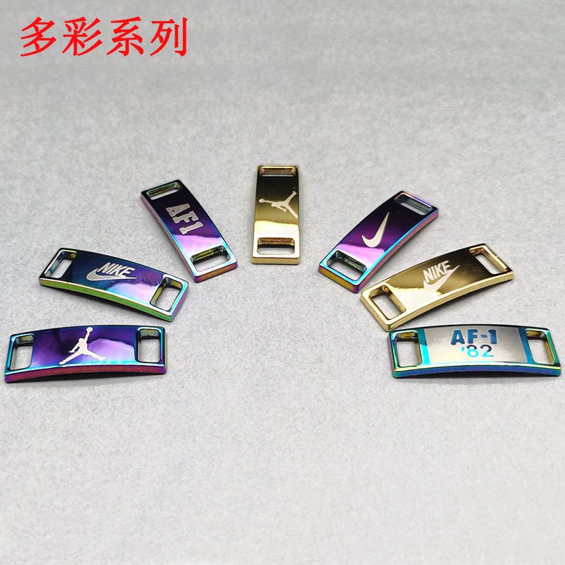 Air Force One AJ Colorful Check Metal Tide Brand Shoelace Buckle Fit Daisy Shoes Pie Jewelry Free Shipping